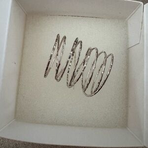 Stella & Dot Silver Gwen Wrap Ring